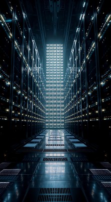 数据中心内部科技感十足