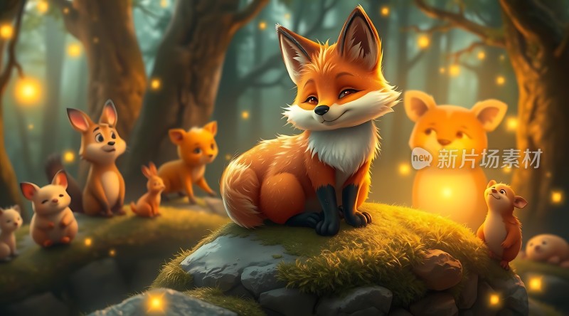森林小狐狸与朋友们