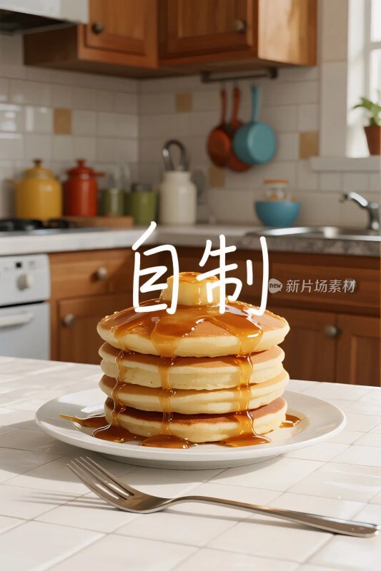 自制煎饼厨房场景