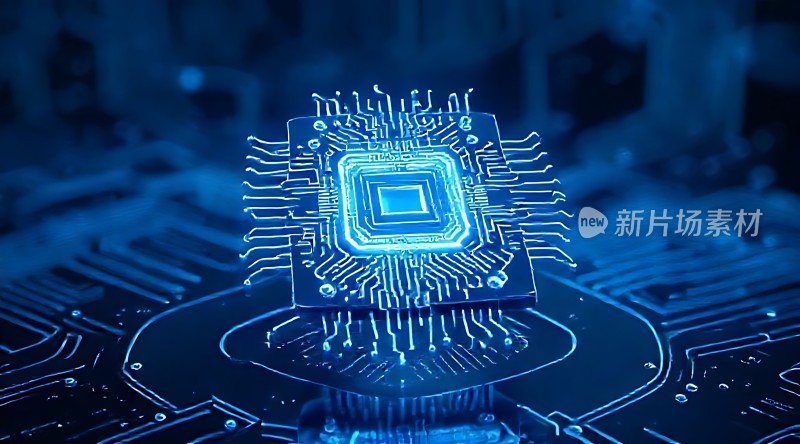 新片场素材芯片科技感