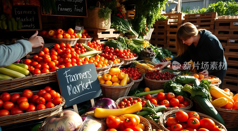 **农民市场新鲜蔬果大集会**