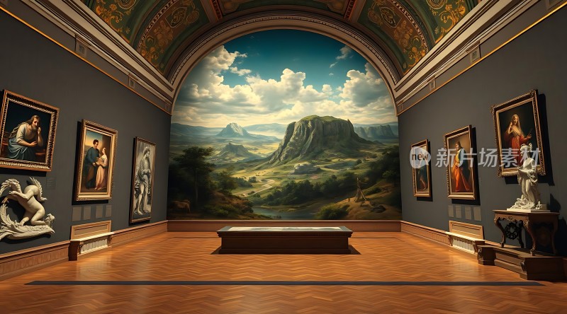 艺术殿堂里的自然风光与人物肖像