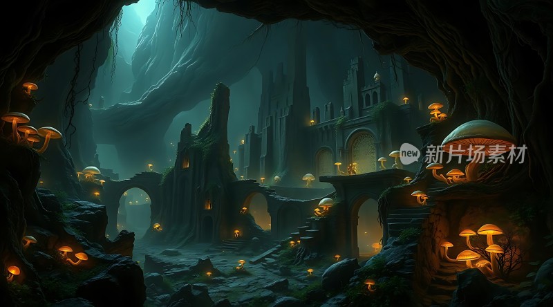 神秘洞穴中的奇幻世界