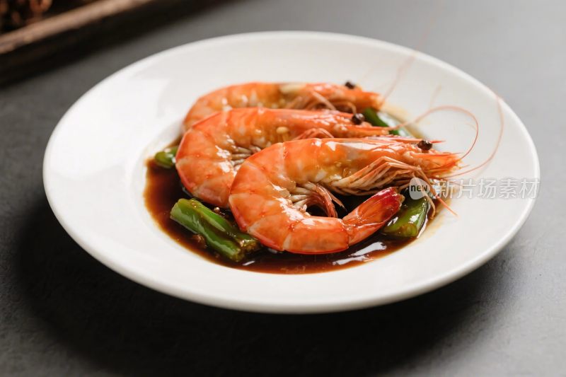 清炒大虾美食展示