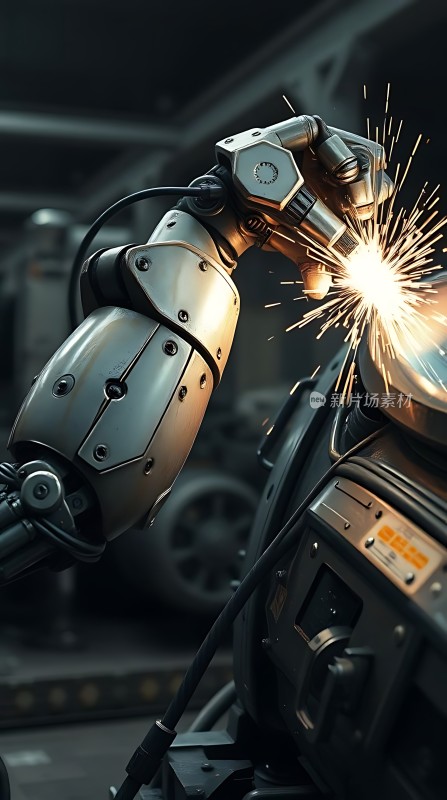 机械臂焊接火花四溅