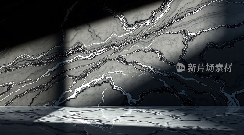 黑白大理石纹理光影效果