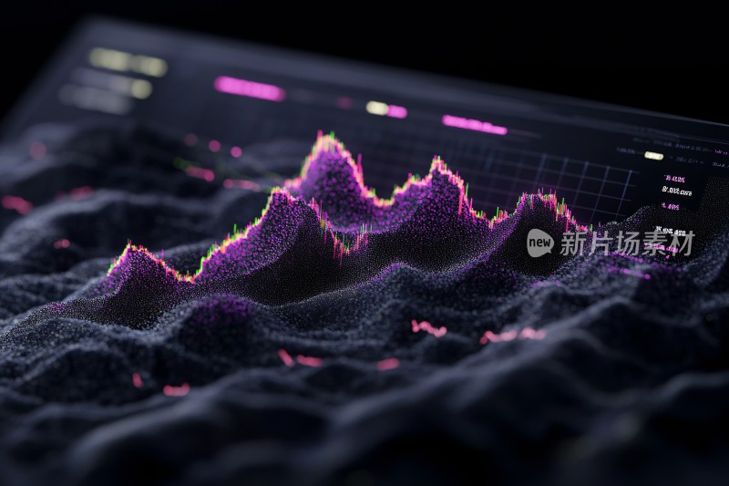 金融数据波动画面
