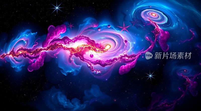 宇宙奇观星云漩涡与星际尘埃