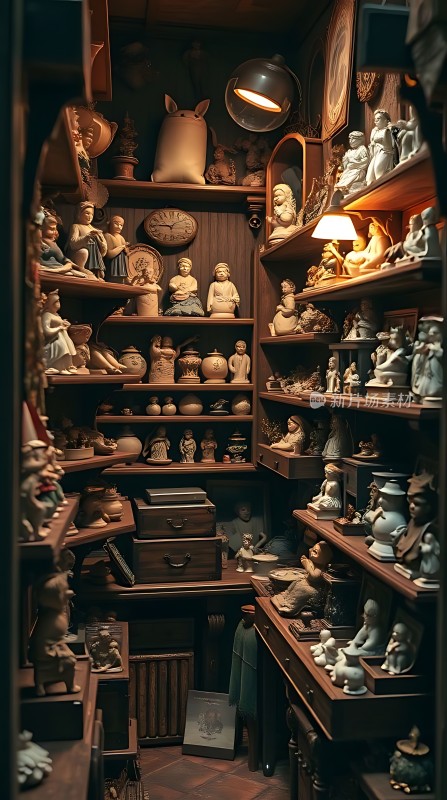 古董瓷器陈列室