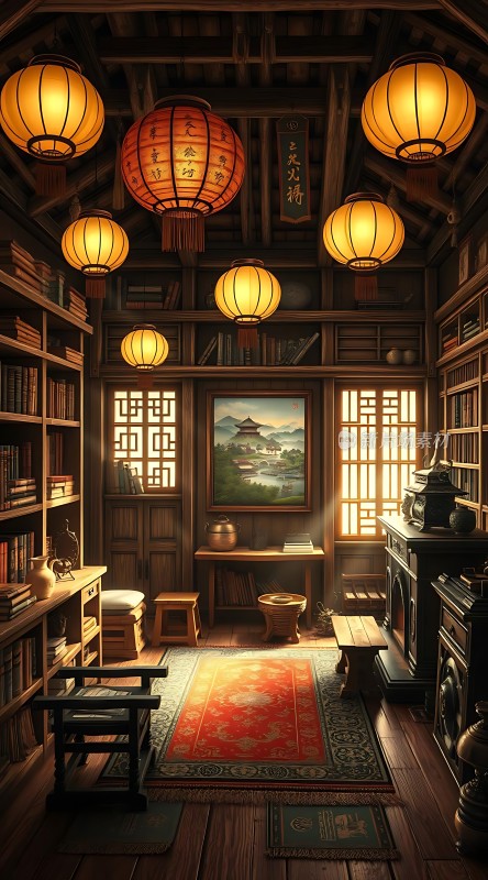 古色古香的书房