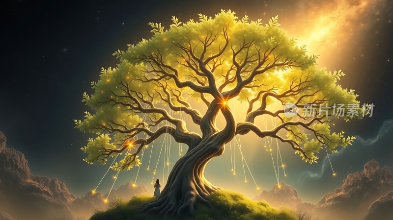 树影下的梦幻世界