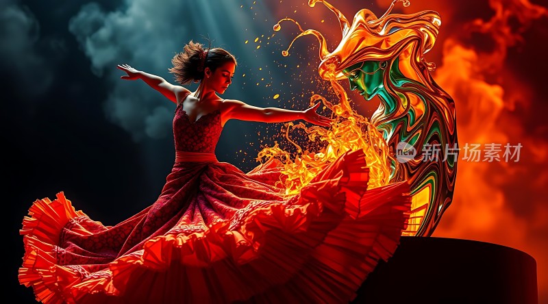 舞者与火焰之灵共舞