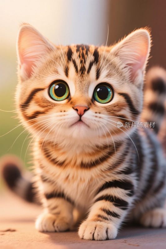 可爱小猫特写