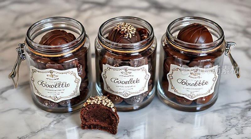 巧克力甜点展示