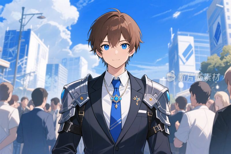 动漫风格男性角色插画