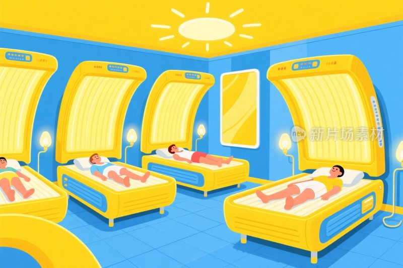 卡通光疗休息室