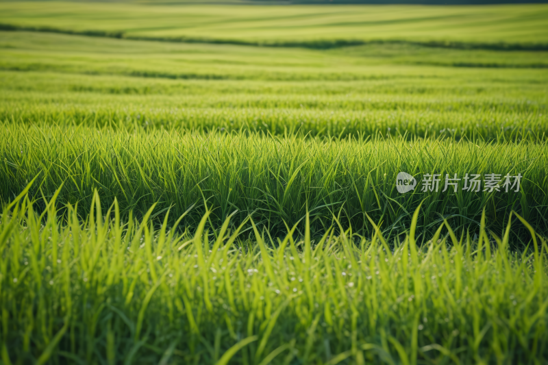 一片天空背景的草地特写高清图片