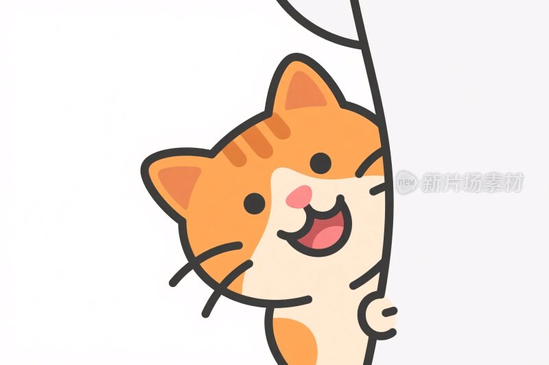 卡通橘猫插画