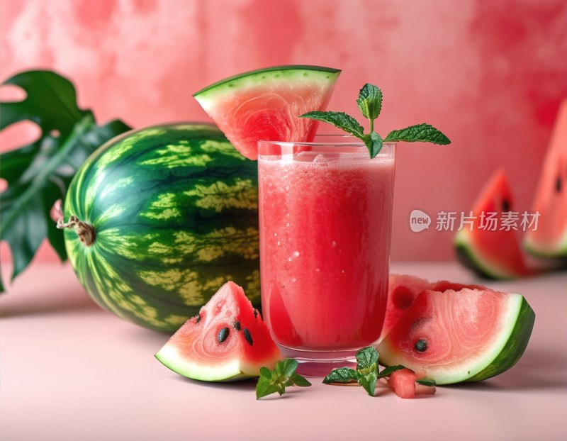 夏日西瓜饮品