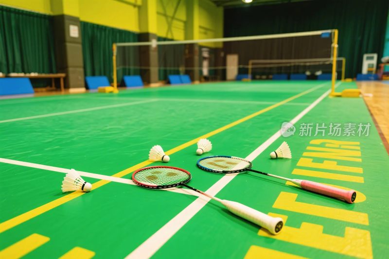 室内羽毛球场地与装备