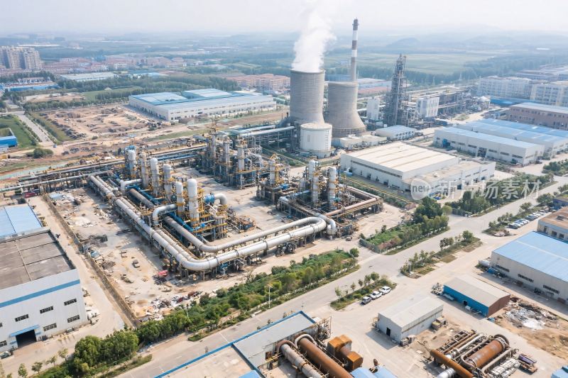 工业厂区航拍图