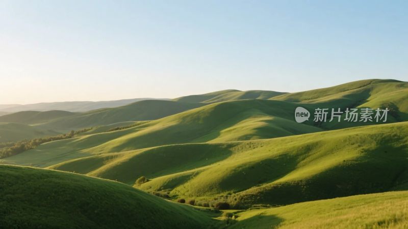 绿色山峦风景图