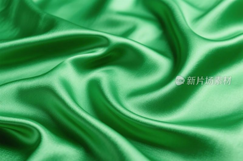 绿色丝绸纹理布料