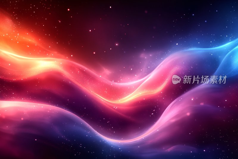 绚丽动感的彩色光效背景