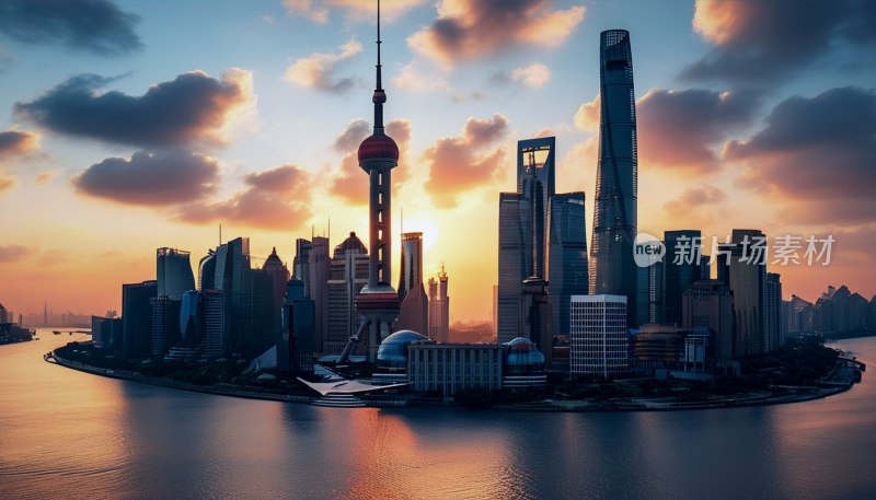 东方明珠璀璨夜色