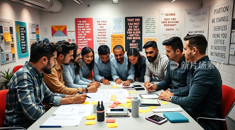 团队协作头脑风暴会议