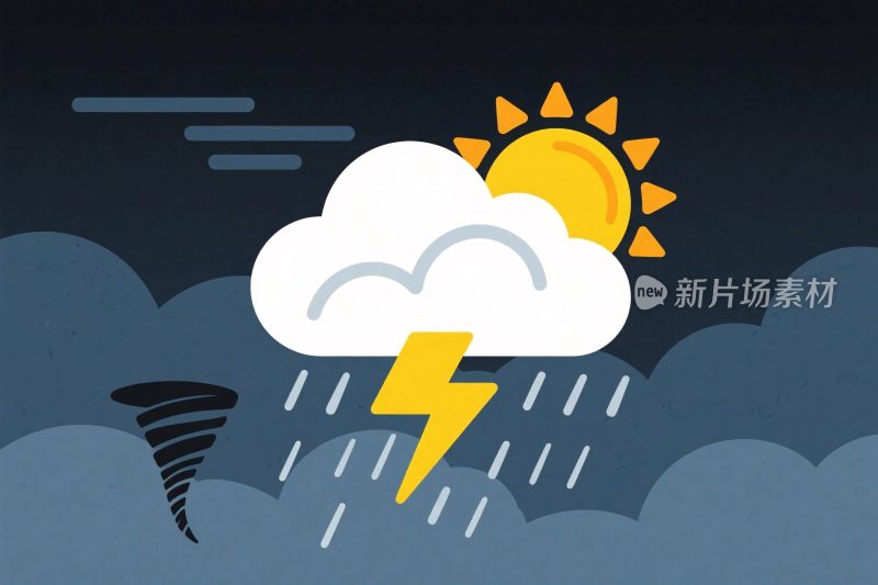 气象天气元素插画