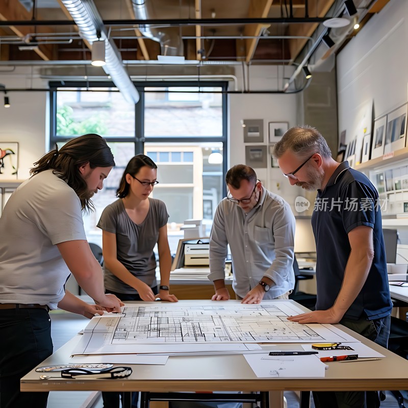 团队协作共同探讨设计方案