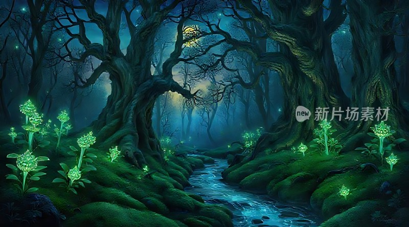 神秘森林夜光