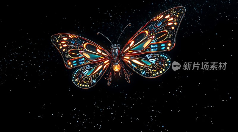蝴蝶翅膀上的星空