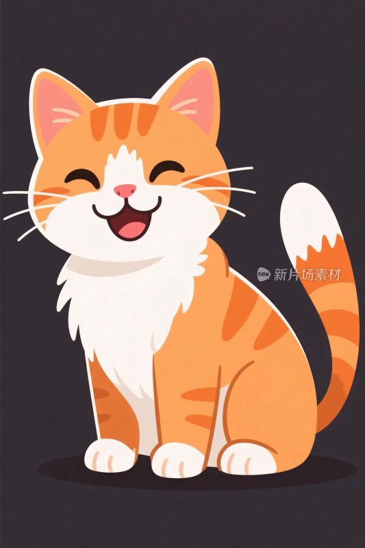 可爱卡通猫咪插画