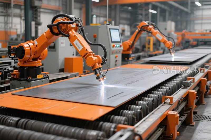 工业机械臂加工场景