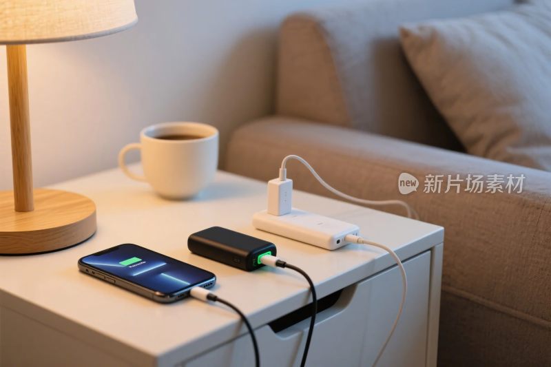 卧室小桌充电场景