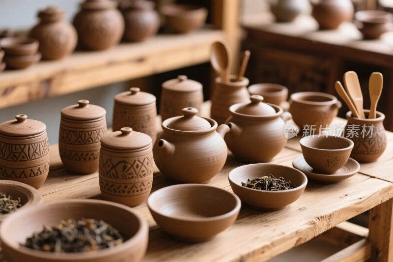 陶器摆件展示图