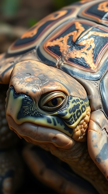 龟壳上的神秘图案与眼睛