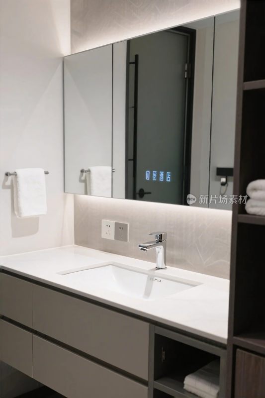 现代简约卫生间洗手台