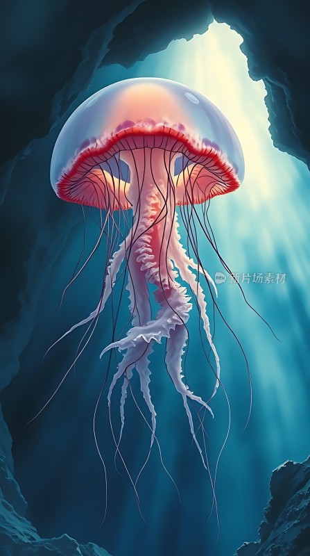 深海之梦发光水母奇观