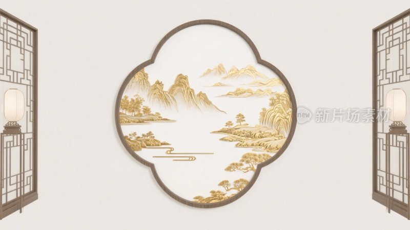 中式山水装饰画