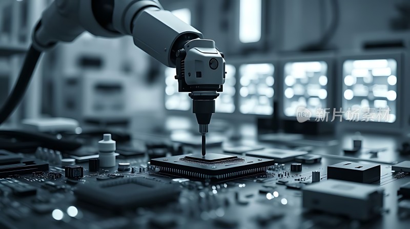 科技之光机器人精准操作芯片