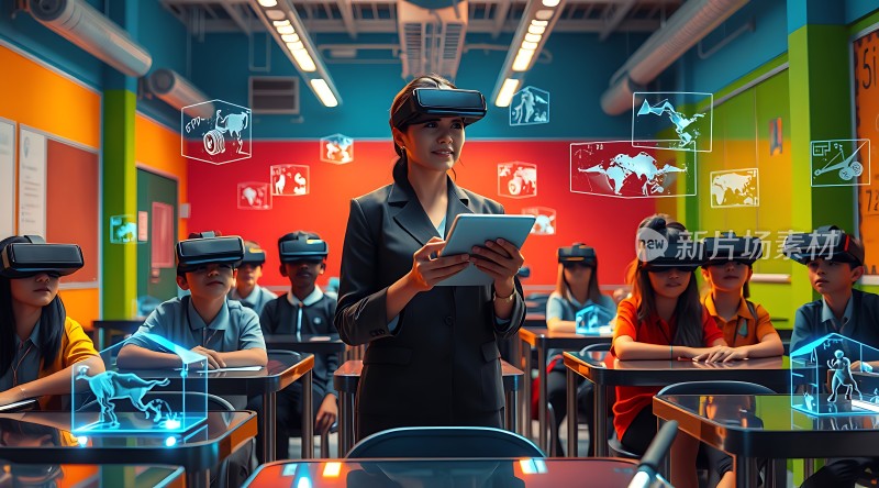 未来教室里的互动学习体验