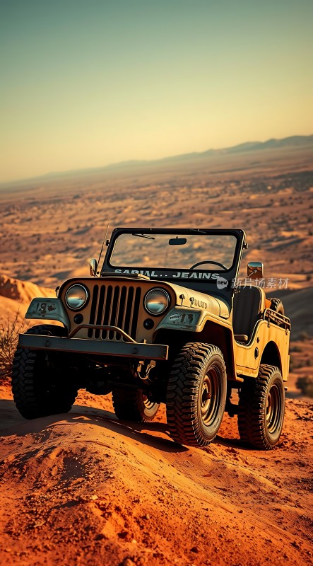沙漠越野车探索未知领域