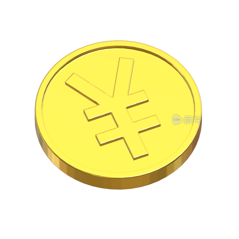 金黄色的钱币金币