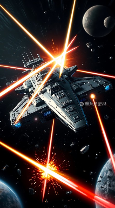 星际飞船激战宇宙