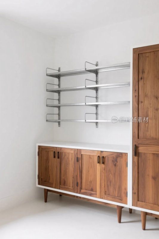 室内木质收纳空间