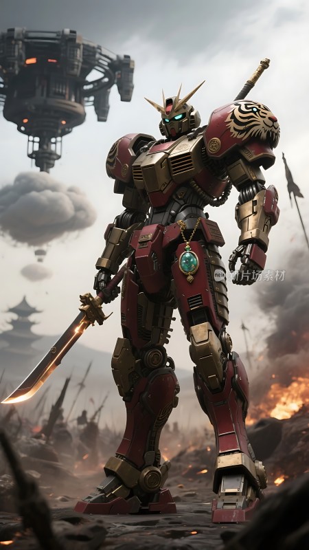 机甲战士战火中屹立