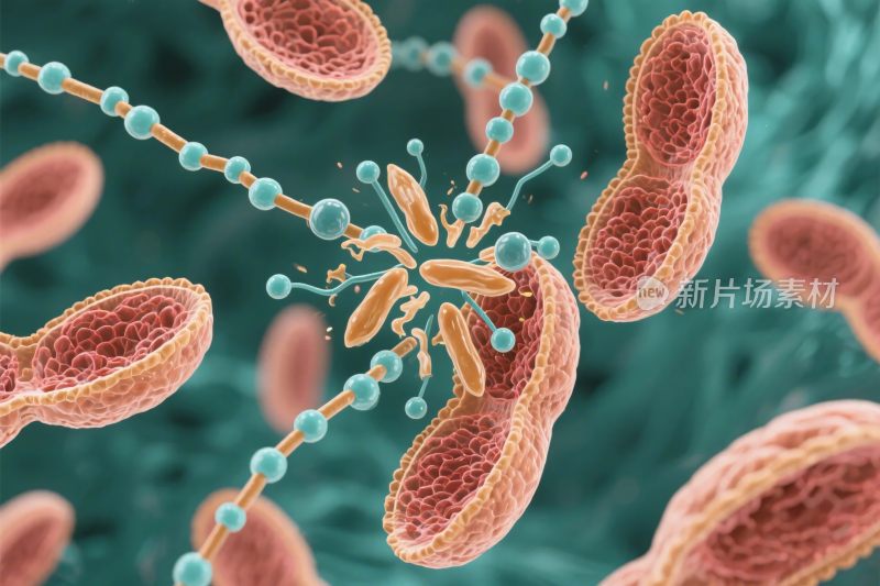 微生物显微科学插画